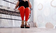 Diana Senior Danglng and Tapping her flip flops