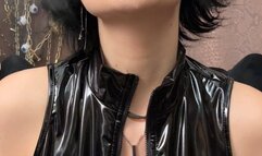 You admire my cleavage while I smoke