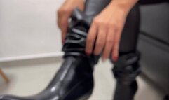 Elegance in Mastery: Kahina begins training her slave to rigorously follow her orders