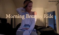 Morning Breathy Ride Dildo Fucking MILF