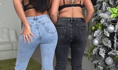Jerk off to our big denim butts JF