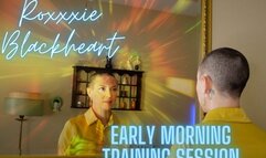 Roxxxie Blackheart Early Morning Training Session HD 720p MP4
