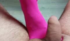 Pink Pantyhose Hard Ballbusting!