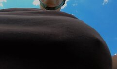 Jiggling boobs during a bike ride (2022) (MP4)