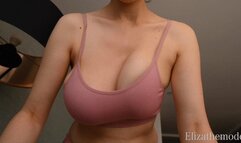 Shaking XL Tits in XS Sports Bra