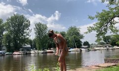 Katie Katt Lotions Up at the River House - WMV (HD 1080p)