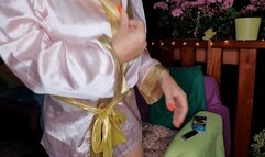 Night smoking in my patio