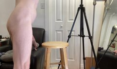 Edging on a Stool with my Perfect Asshole in Your Face