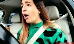 Puking and burping girl in car wmv