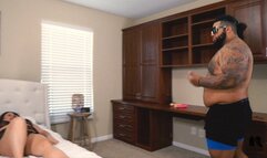 Lion catches his prey