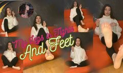 My Legs in Tights and Feet