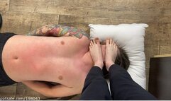 Whole body painful trampling with boots, socks and bare feet