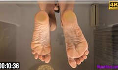 Dora Soles on Glass - 4K MP4