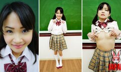 Momoka's Nipple Masturbation With Dildo in Classroom