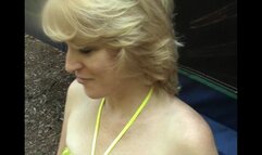 Carmen Blows Stranger Outdoors And Collects His Cum In Her Mouth POV! (mp4)