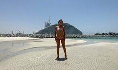Vika on the beach in Dubai in a bikini 12_1080