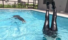 Lexie and Mandi in Wet Leather