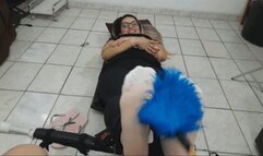 Cristal in intense nylons off to tickling