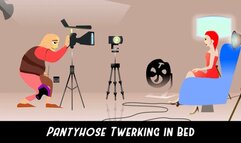 Evangelines Pantyhose Twerking in Bedroom