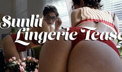 Sunlit Lingerie Tease