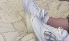 Trying on ASICS Cheer Shoes