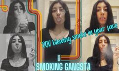 POV Blowing Smoke in Your Face