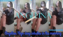 Angelina 19yo Deep Inhales In The Morning