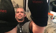 Malefootflava JC and his huge manly scented soles in your face to breathe