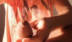 I suck his cock playing with honey until he comes