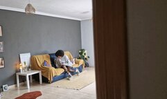 Housemate discovers I do shrink and vore