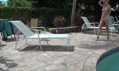 Haughty bikini model hogtied poolside (MP4 HD 14000kbps)