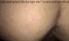 busty BBW wife taking BBC like a slut