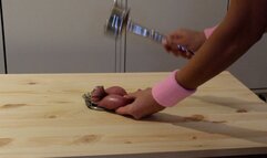 Plugged Chastity Cage Stomp!