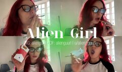 Smoking Against the Sunlight | Alien Girl