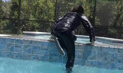 Natalie casually cooling off