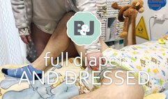 Full diaper and dressed