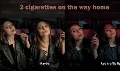 2 cigarettes on the way home in the car (subtitles)