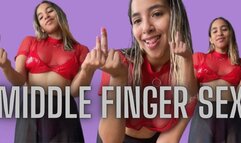 MIDDLE FINGER SEX - Femdom Sex