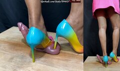 SADISTIC BALL PUNCTURING FUN MAKES A RED&WHITE MESS [multi-view] [5 of 14 min]