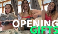 Opening wishlist gifts
