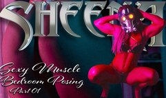 Sheena Sexy Muscle Bedroom Tease Part 01