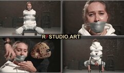 Ivanka - Chair bondage with tightly packed mouth (FULL HD MP4)