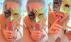 Risky Blowjob & Cum Swallowing In Beautiful Public Spa - Young Couple Keyla & Lucas