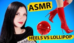 Long-legged hottie crushes various objects with $3,000 boots