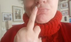 MIDDLE FINGER FOR A MORON LIKE YOU