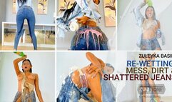 REWETTING, DIRTY FOOD AND DESTROYED JEAN