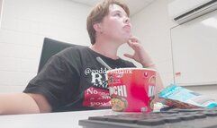 STUDY BUDDY GOBBLES YOU UP! (vore)