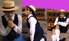 eRica gags on cock and swallows a load for going on academic probation