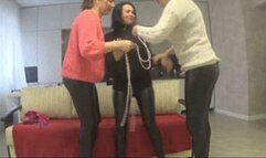 We compelled lory to kiss and lick her face and cum