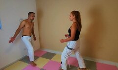 Fight with punishment for the loser, part 1, Gender Battle: Manu Albertine and Scofild! - FULL HD